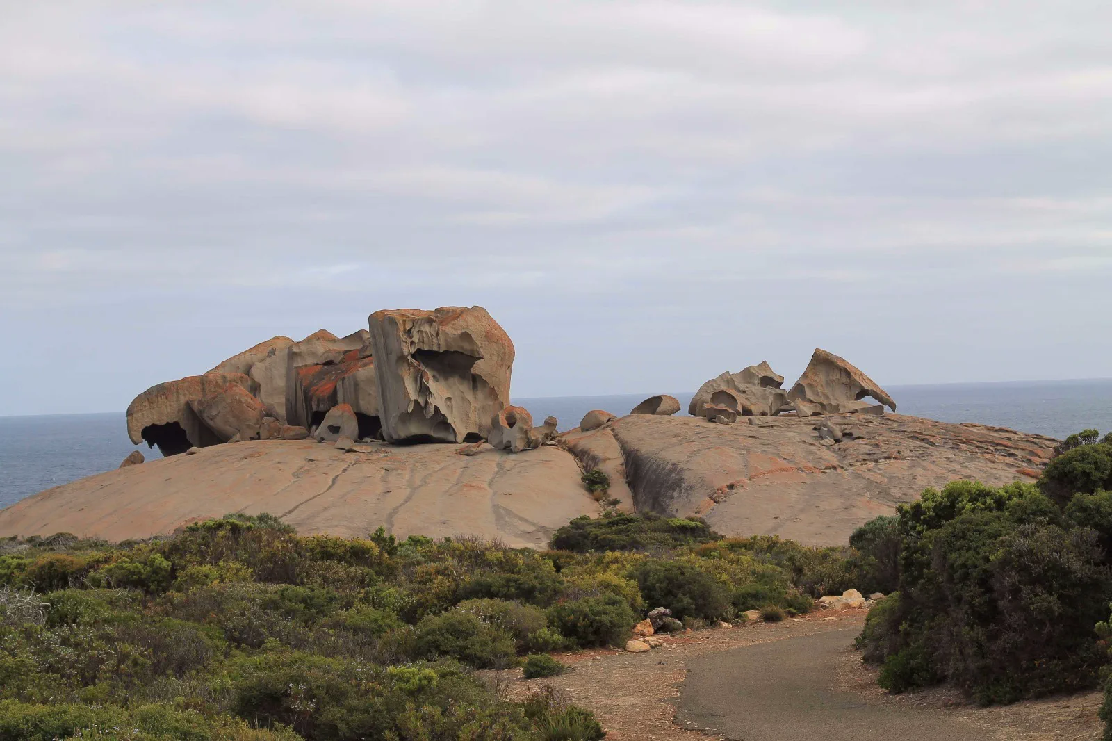 Granite formations and coast on Kangaroo Island