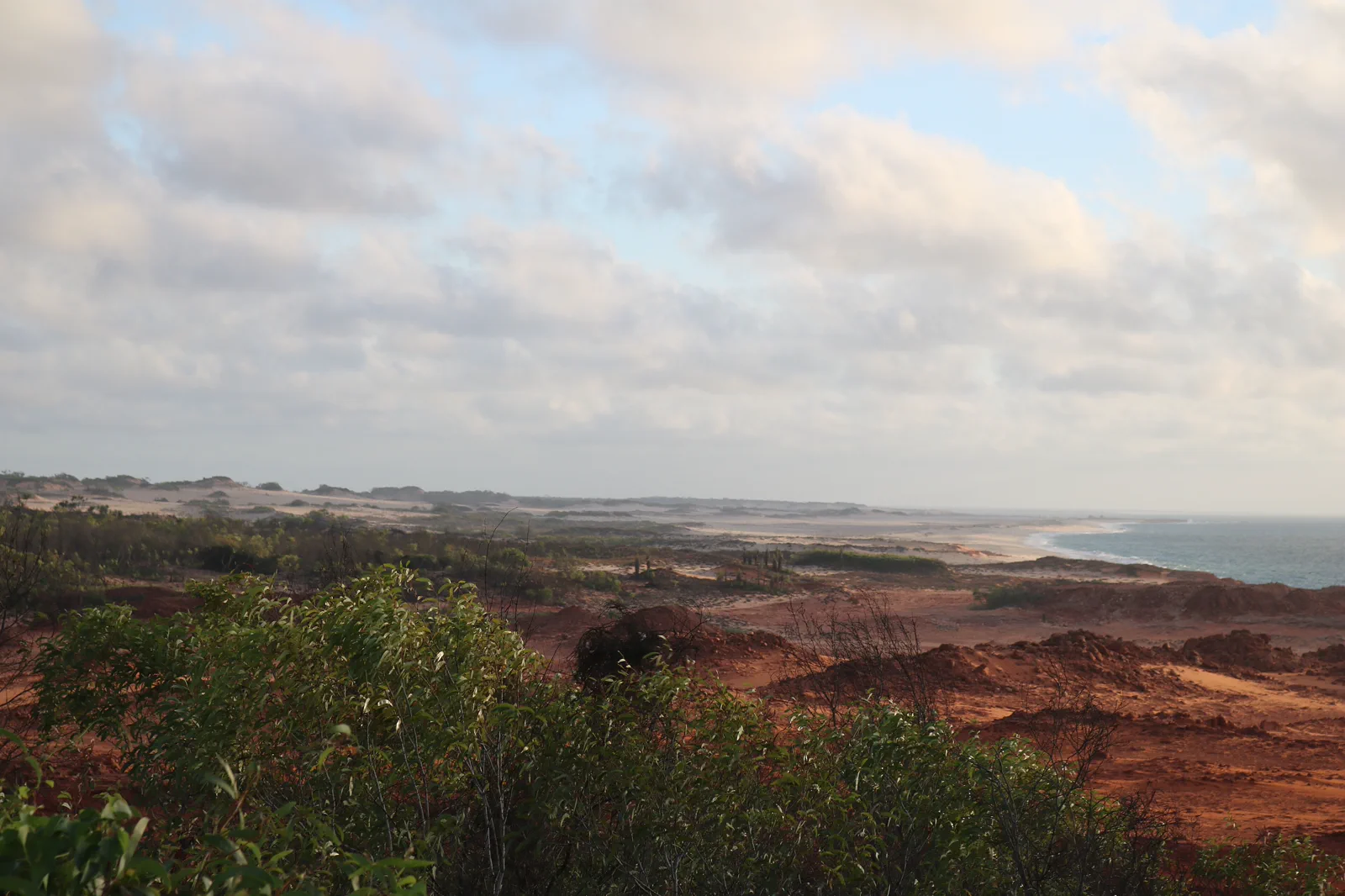 Remote red coast on the Dampier Peninsula