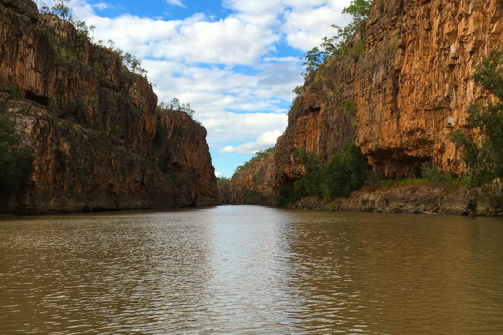 Sandstone gorge and river in Nitmiluk National Park