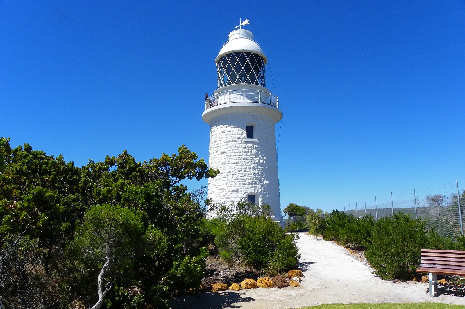 Cape Naturaliste lighthouse and coastal landscape
