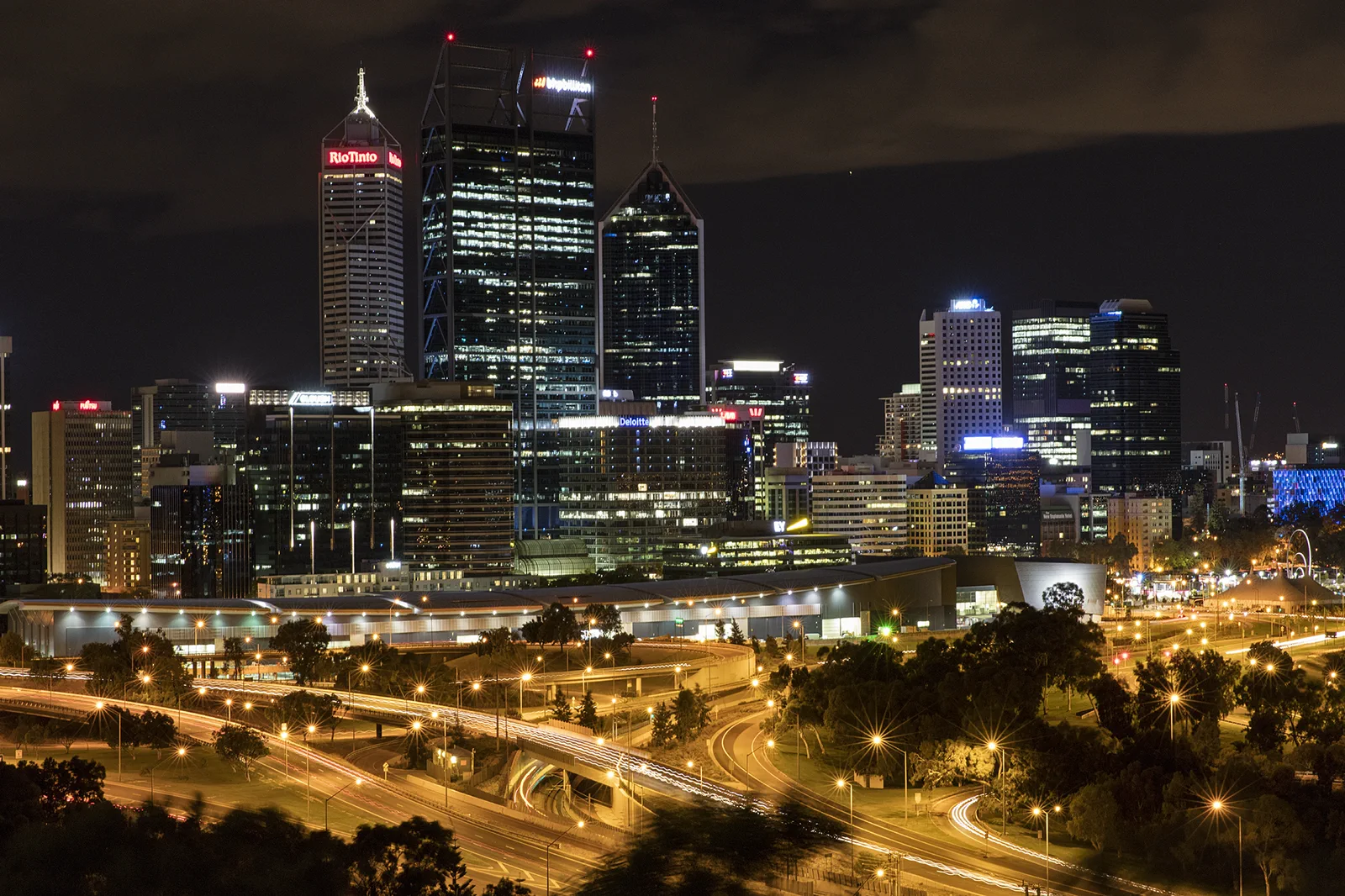 Perth skyline seen from Kings Park and Botanic Garden