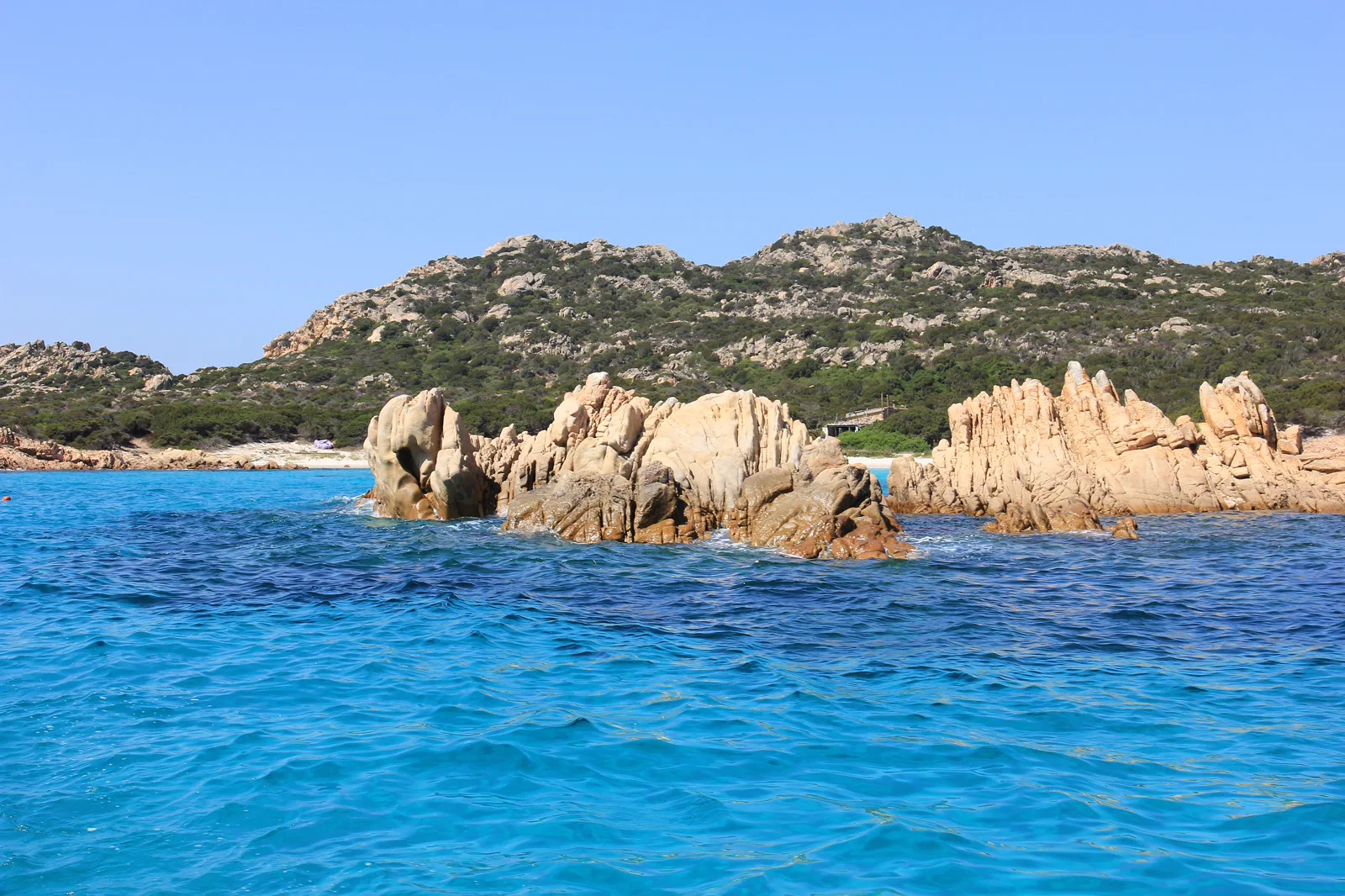 Granite islands and clear water in the La Maddalena archipelago
