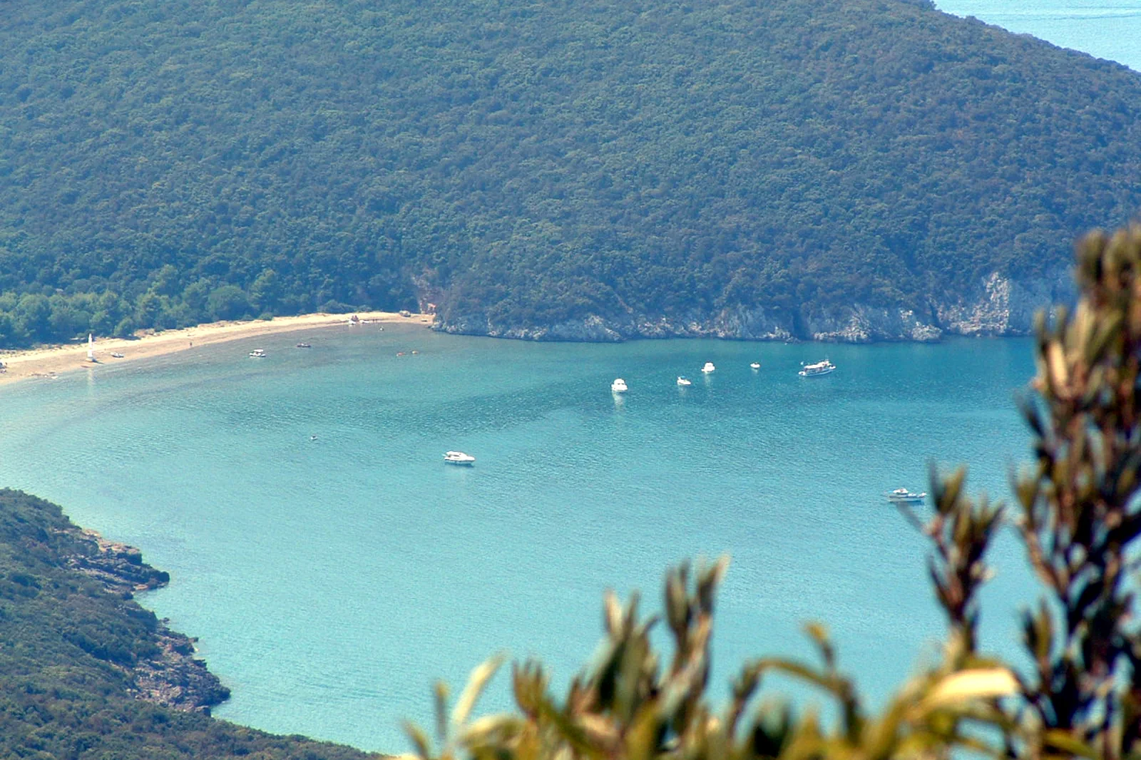 Mediterranean coast and wild landscape in Maremma Natural Park