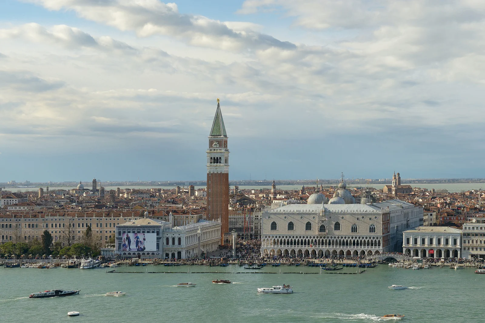 The Doge’s Palace and waterfront at San Marco in Venice