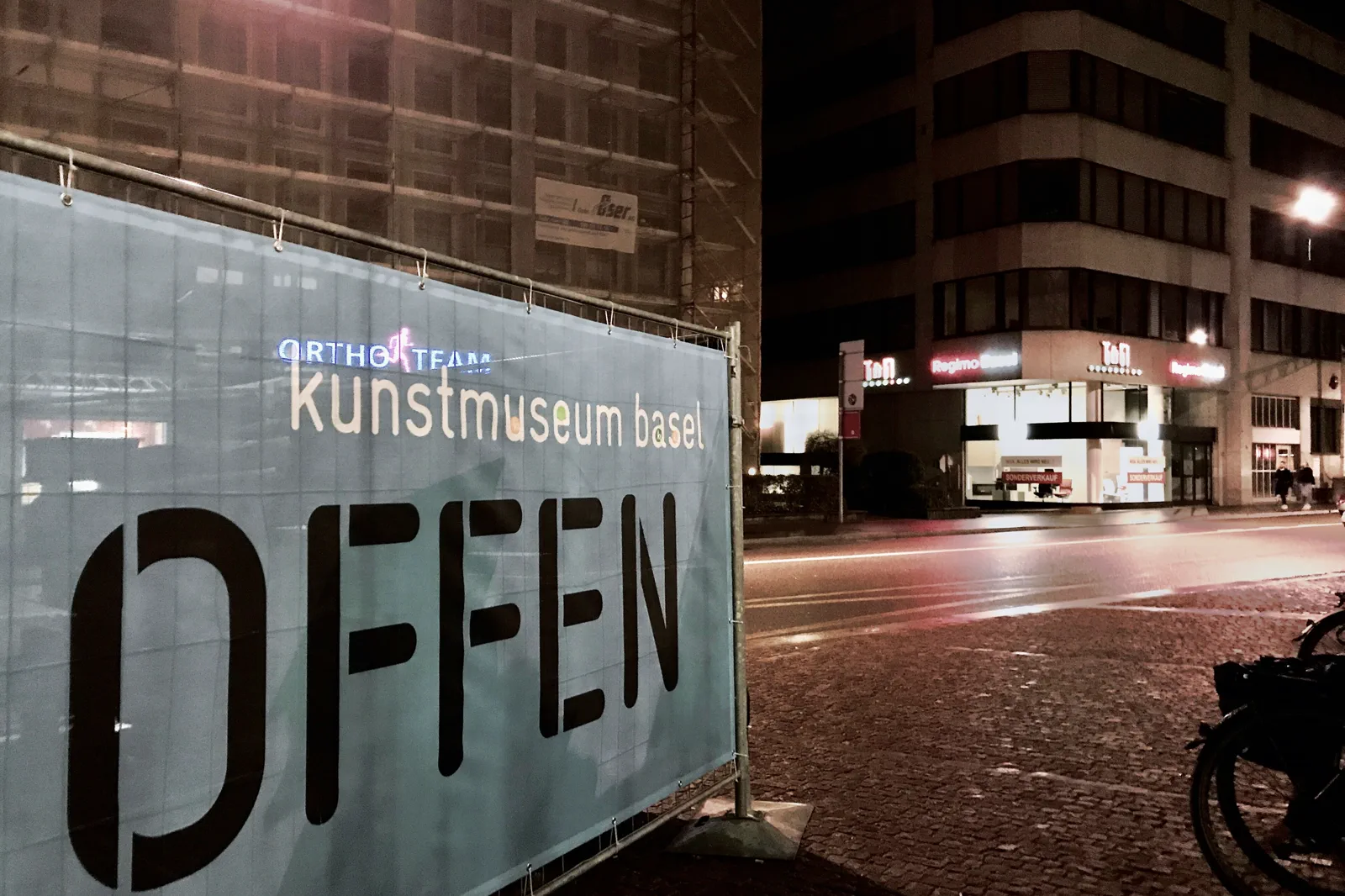 Kunstmuseum Basel and surrounding city streets