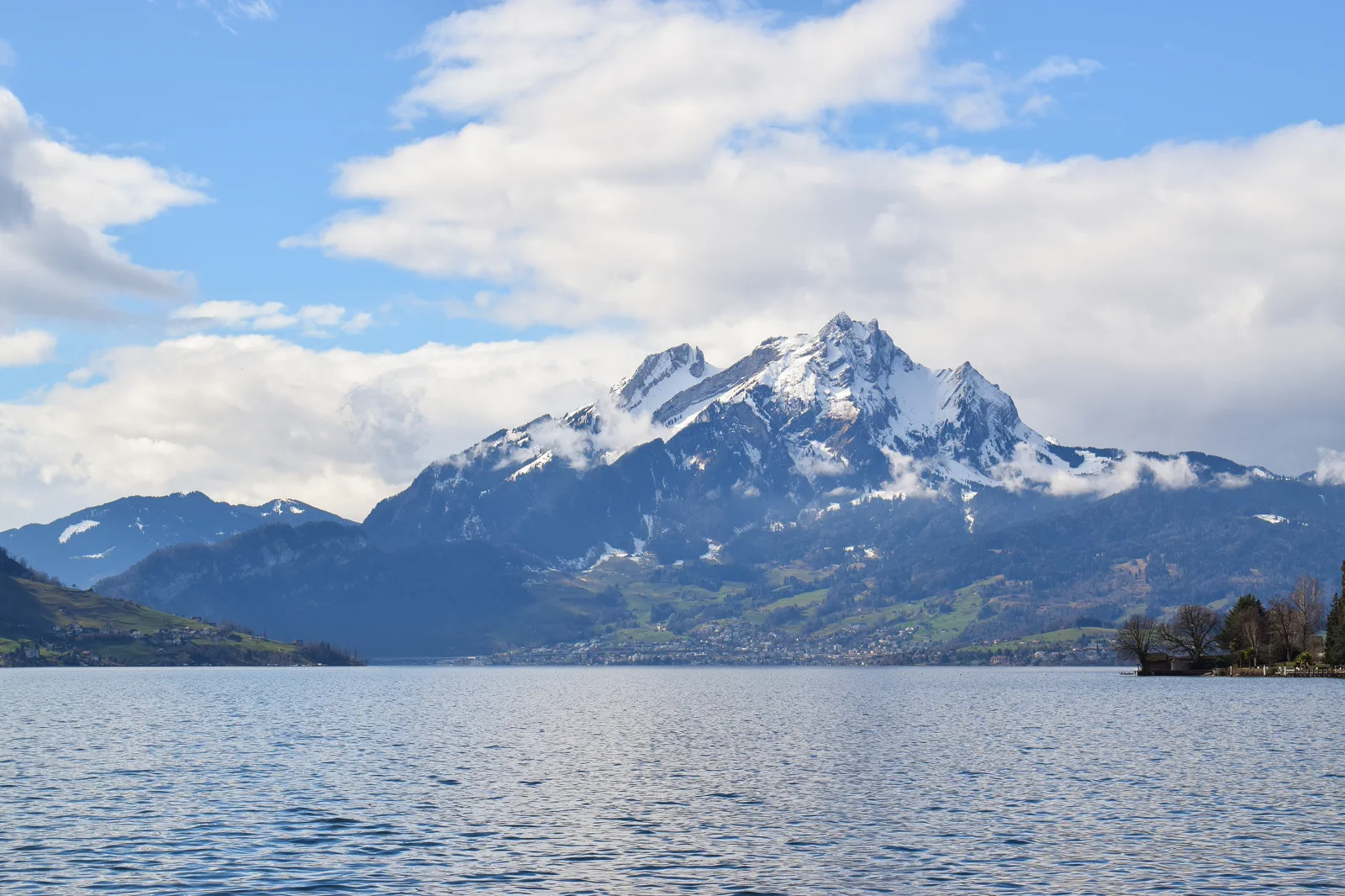 Mount Pilatus above central Switzerland