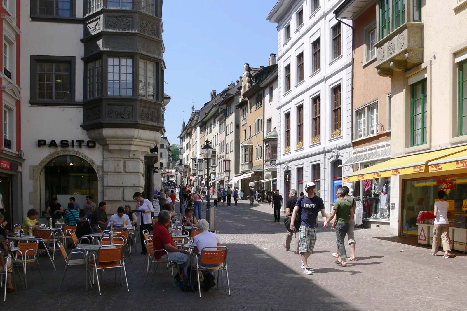 Schaffhausen old town and Munot fortress