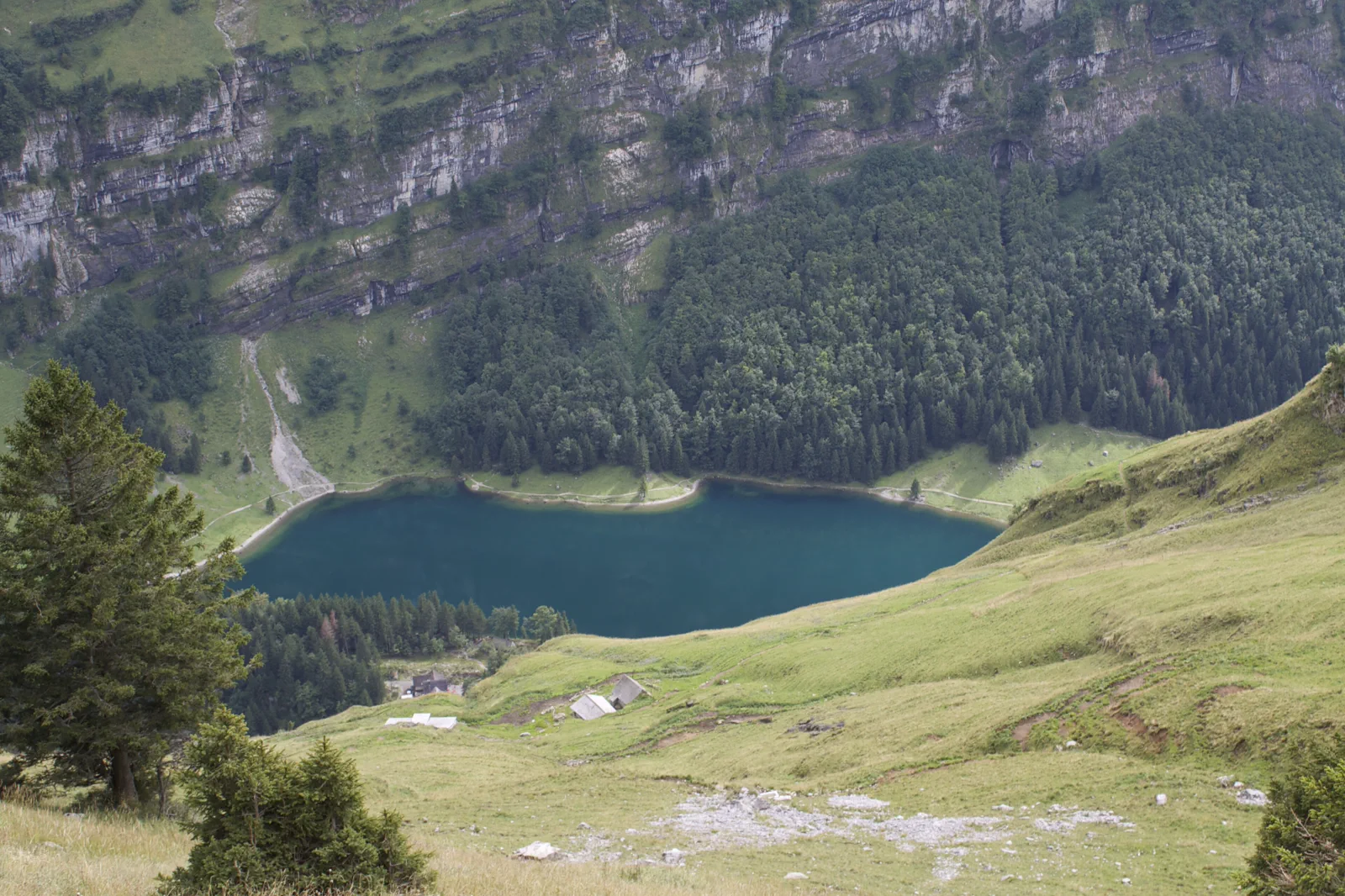 Alpstein mountains near Ebenalp and Seealpsee