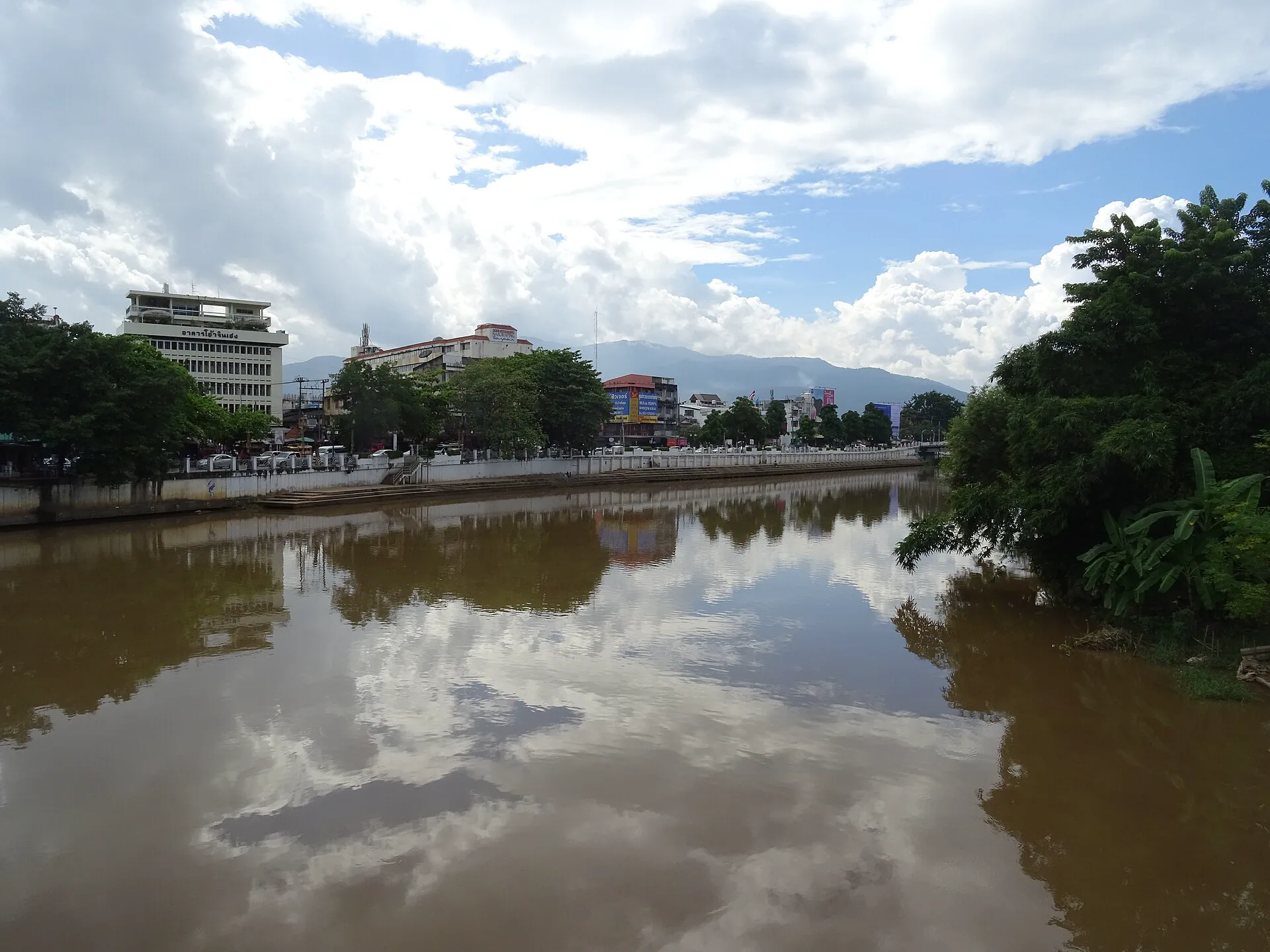 Ping River seen from Chansom Memorial Bridge in Chiang Mai