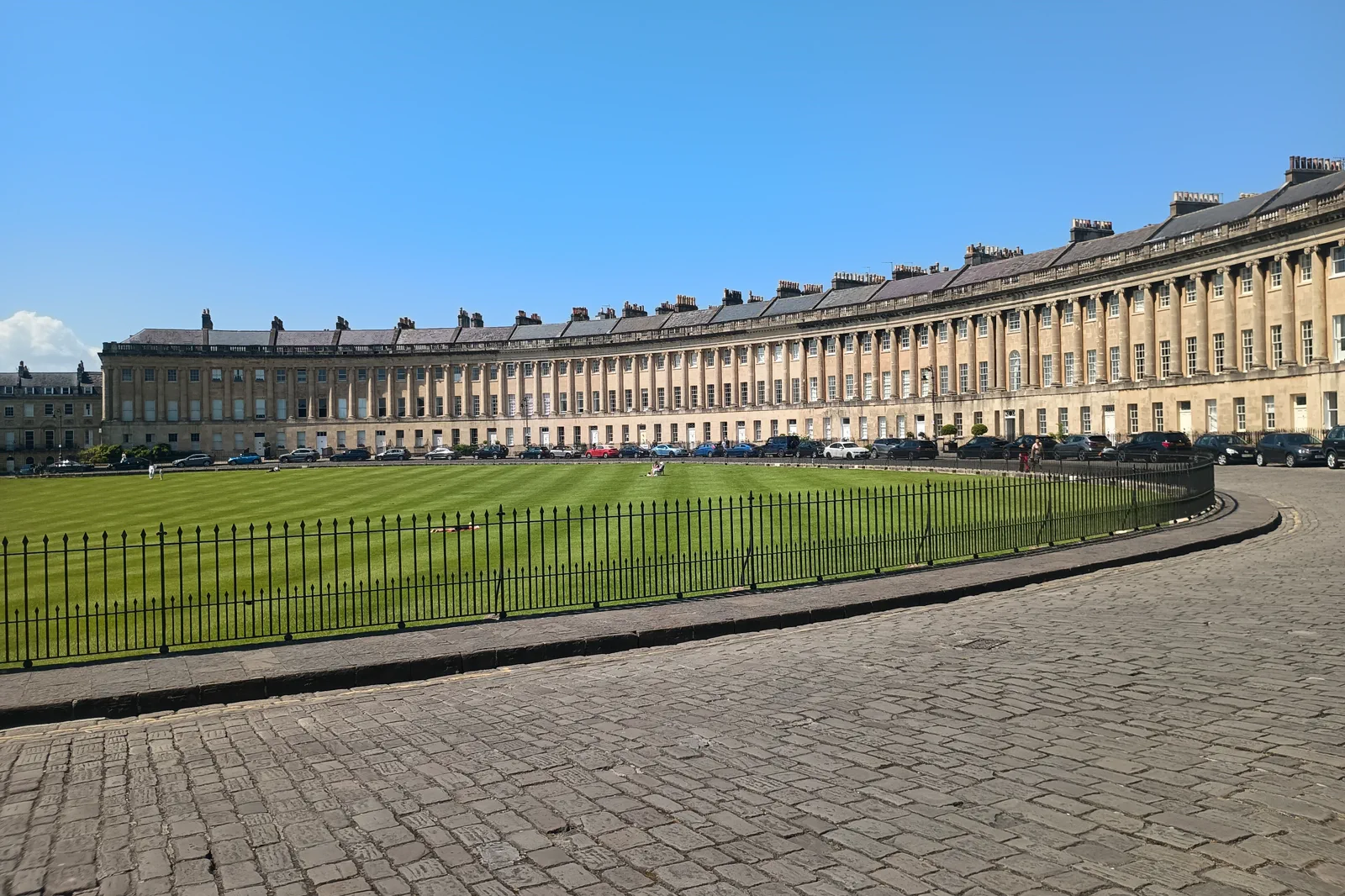 Georgian architecture at the Royal Crescent in Bath