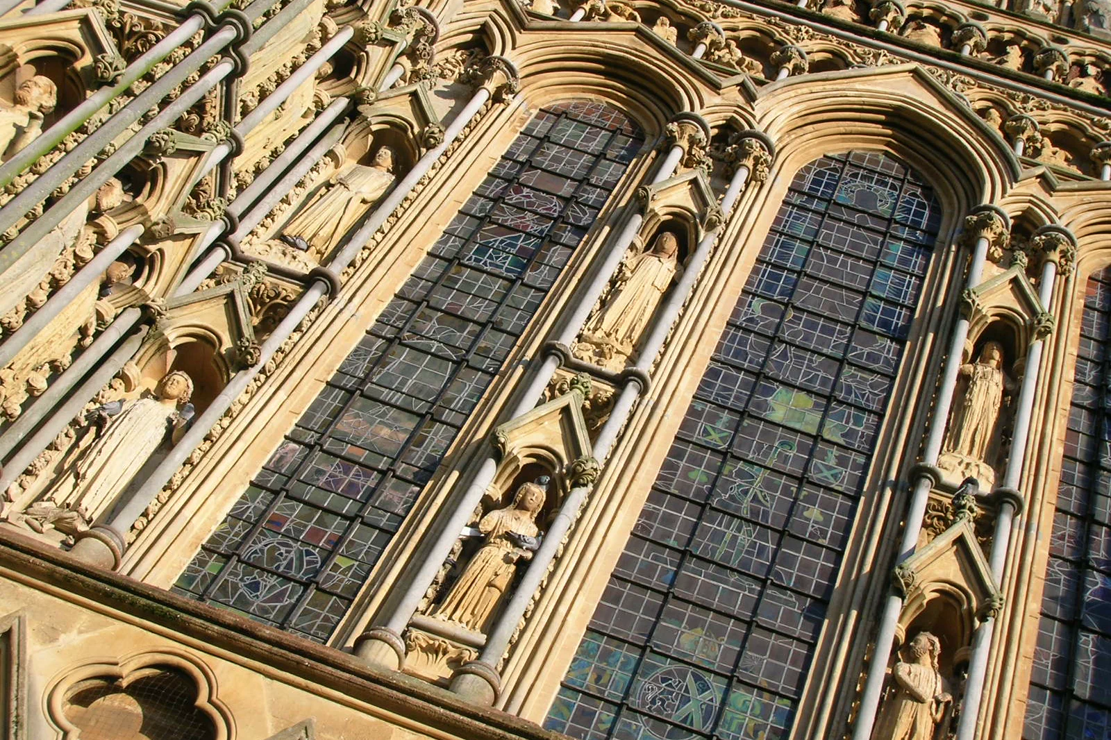 The west front of Wells Cathedral in Somerset