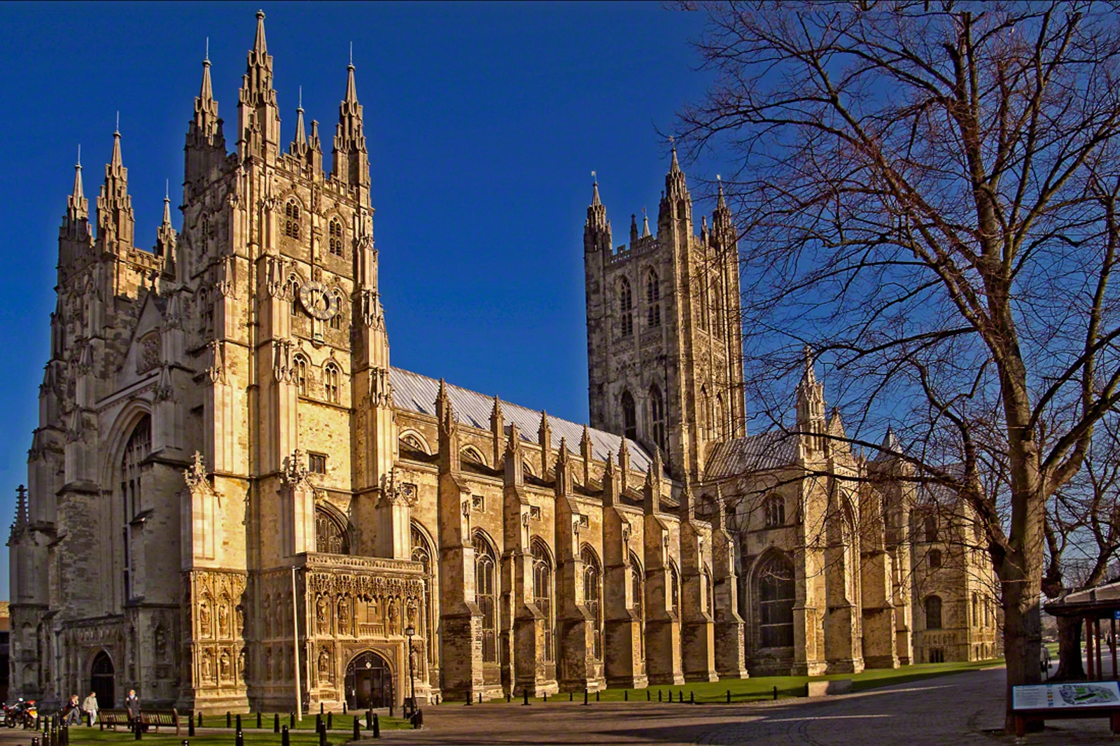 Canterbury Cathedral rising above the historic city centre