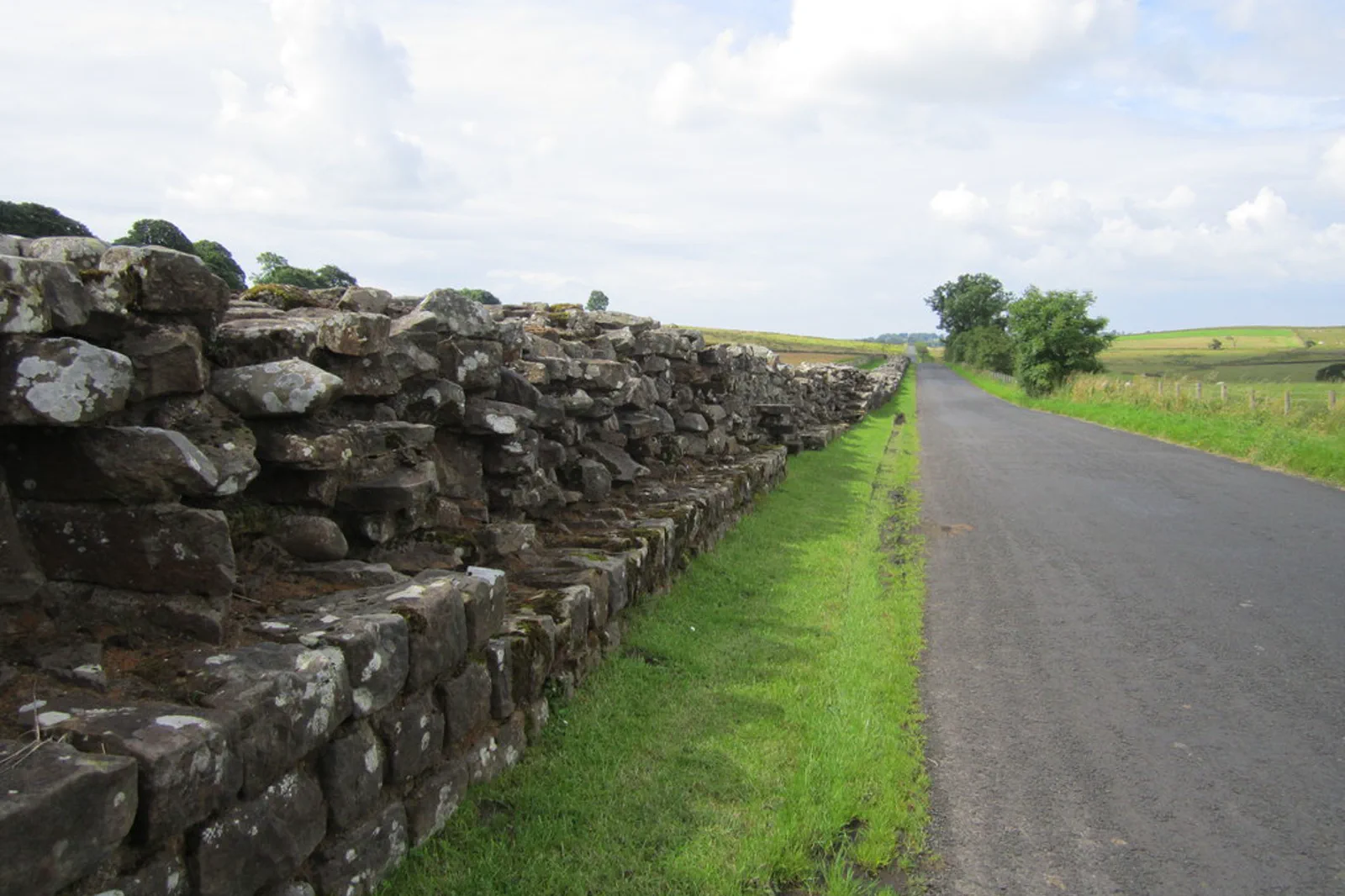 Hadrian’s Wall crossing the Cumbrian landscape